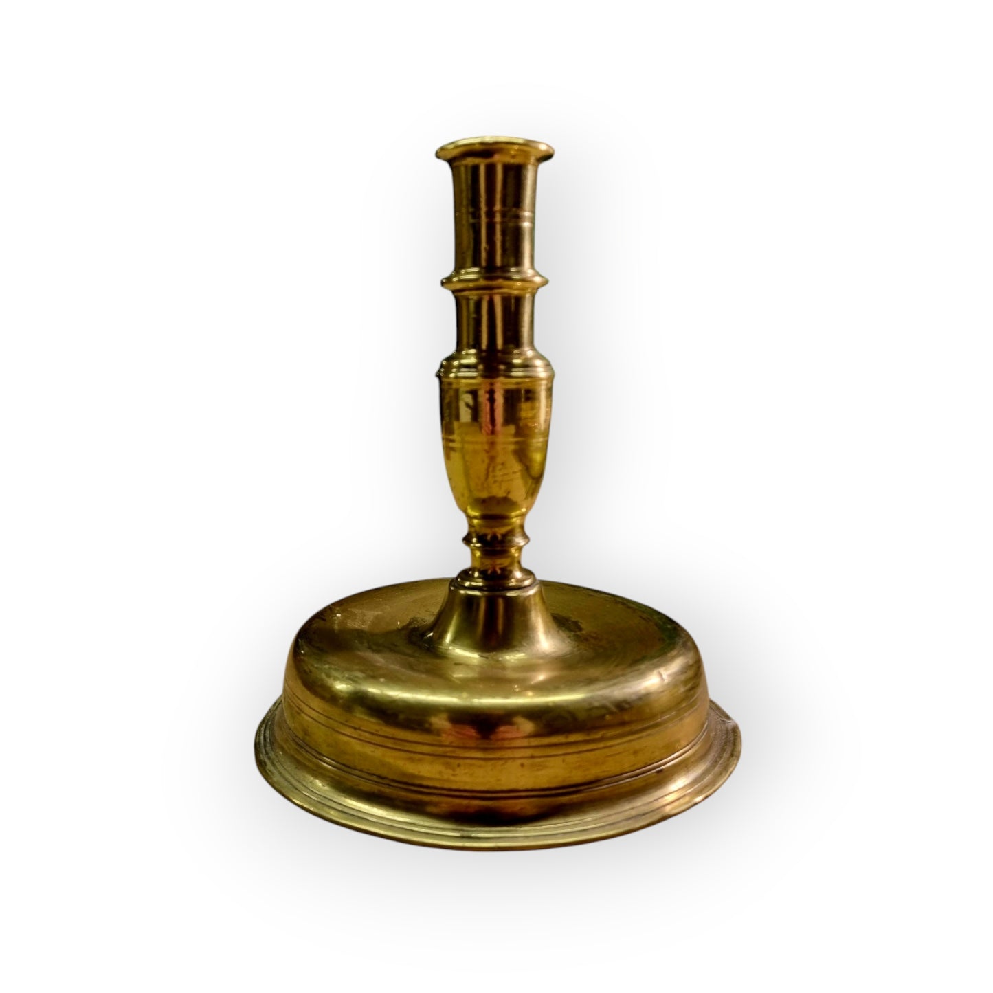 Early 17th Century Continental Antique Brass Candlestick, circa 1600