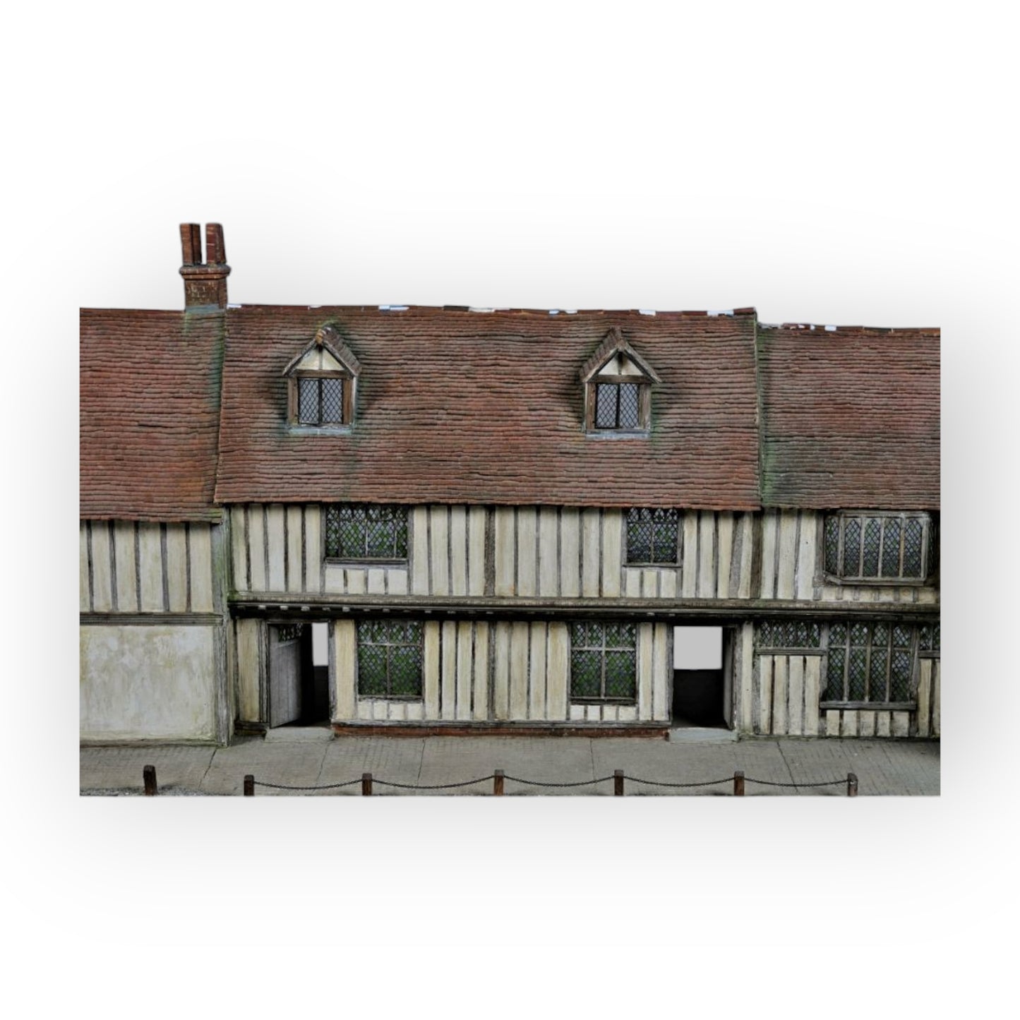 Large & Impressive 19th-Century English Antique Scratch-built Model Of Lavenham Guildhall, Known As Corpus Christi Guildhall - Ideal As A Dolls House