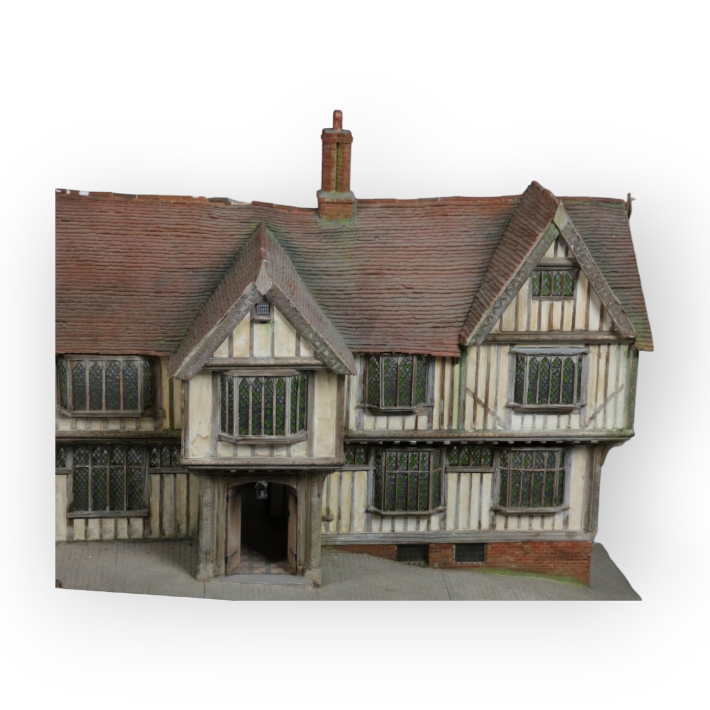 Large & Impressive 19th-Century English Antique Scratch-built Model Of Lavenham Guildhall, Known As Corpus Christi Guildhall - Ideal As A Dolls House