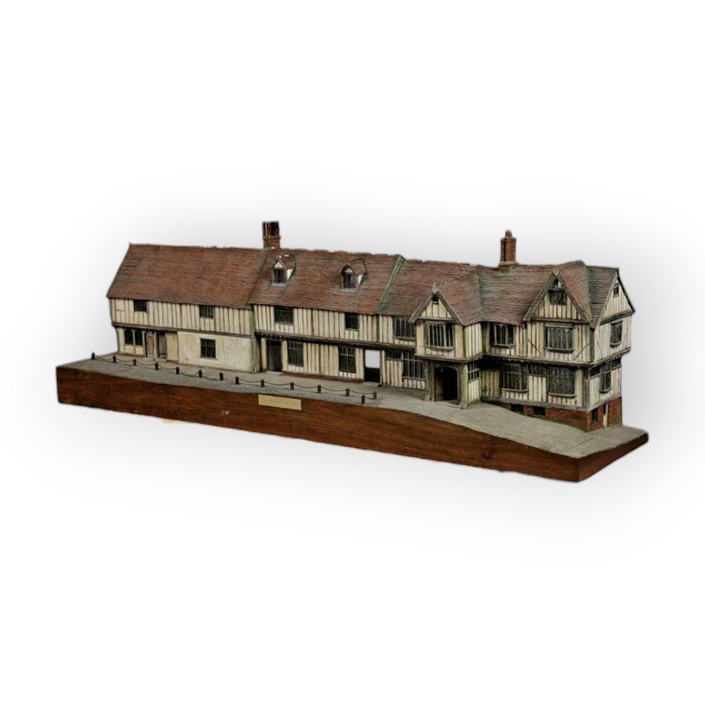 Large & Impressive 19th-Century English Antique Scratch-built Model Of Lavenham Guildhall, Known As Corpus Christi Guildhall - Ideal As A Dolls House