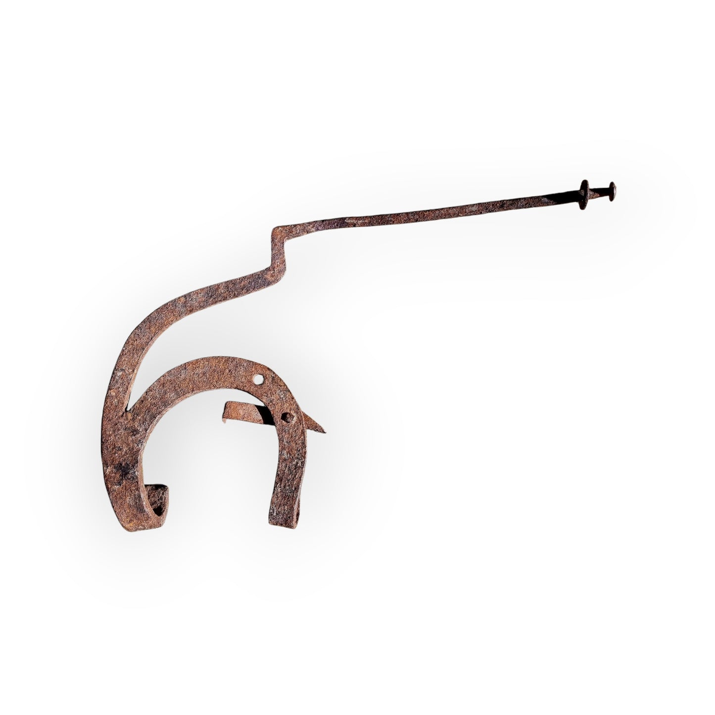 18th-Century English Antique Wrought Iron "Kettle Tilt"