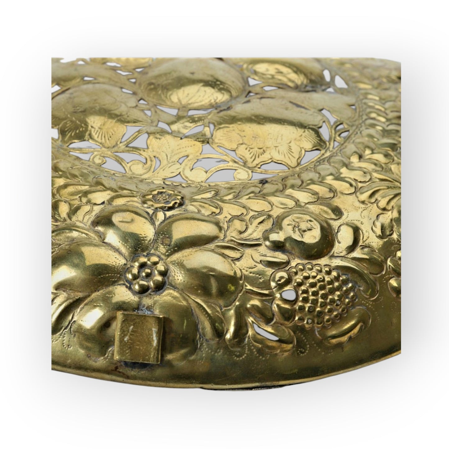 17th-Century Flemish / Dutch Antique Brass Wall Reflector