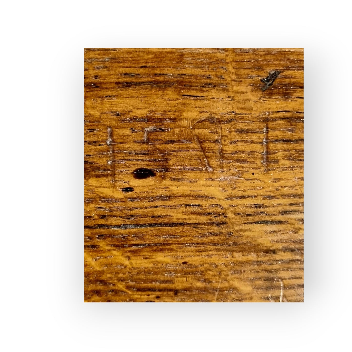 Diminutive Late 17th-Century Continental Antique Oak Ironbound Table Box / Table Casket