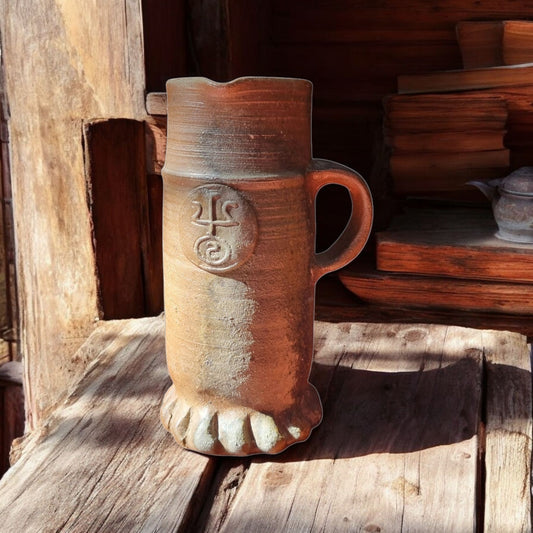 17th Century German Antique Raeren Stoneware Pitcher / Jug