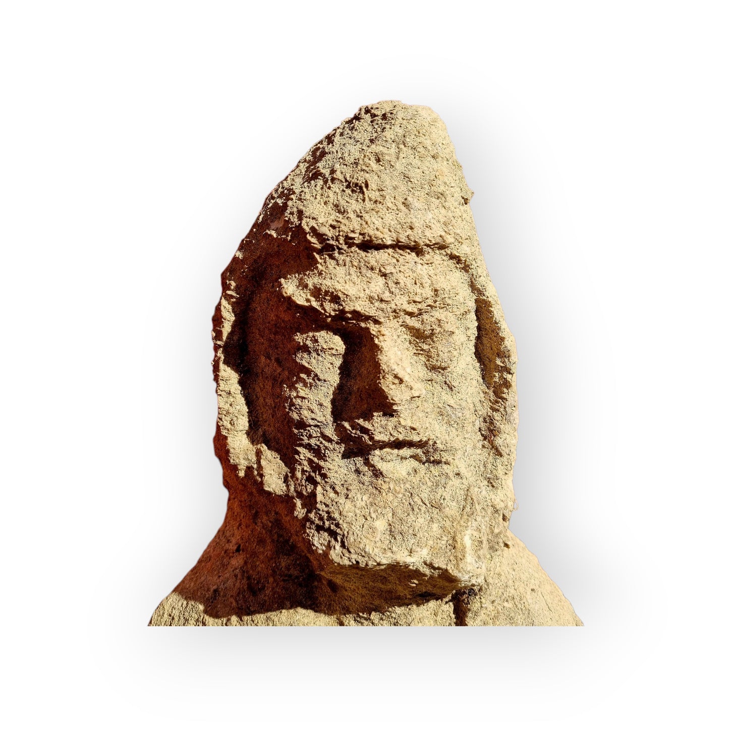 Originating From Walsingham Priory, Norfolk, England - A Medieval Period English Antique Carved Stone Sculpture / Bust Of A Monk Wearing A Cowl (Monk's Hood) -