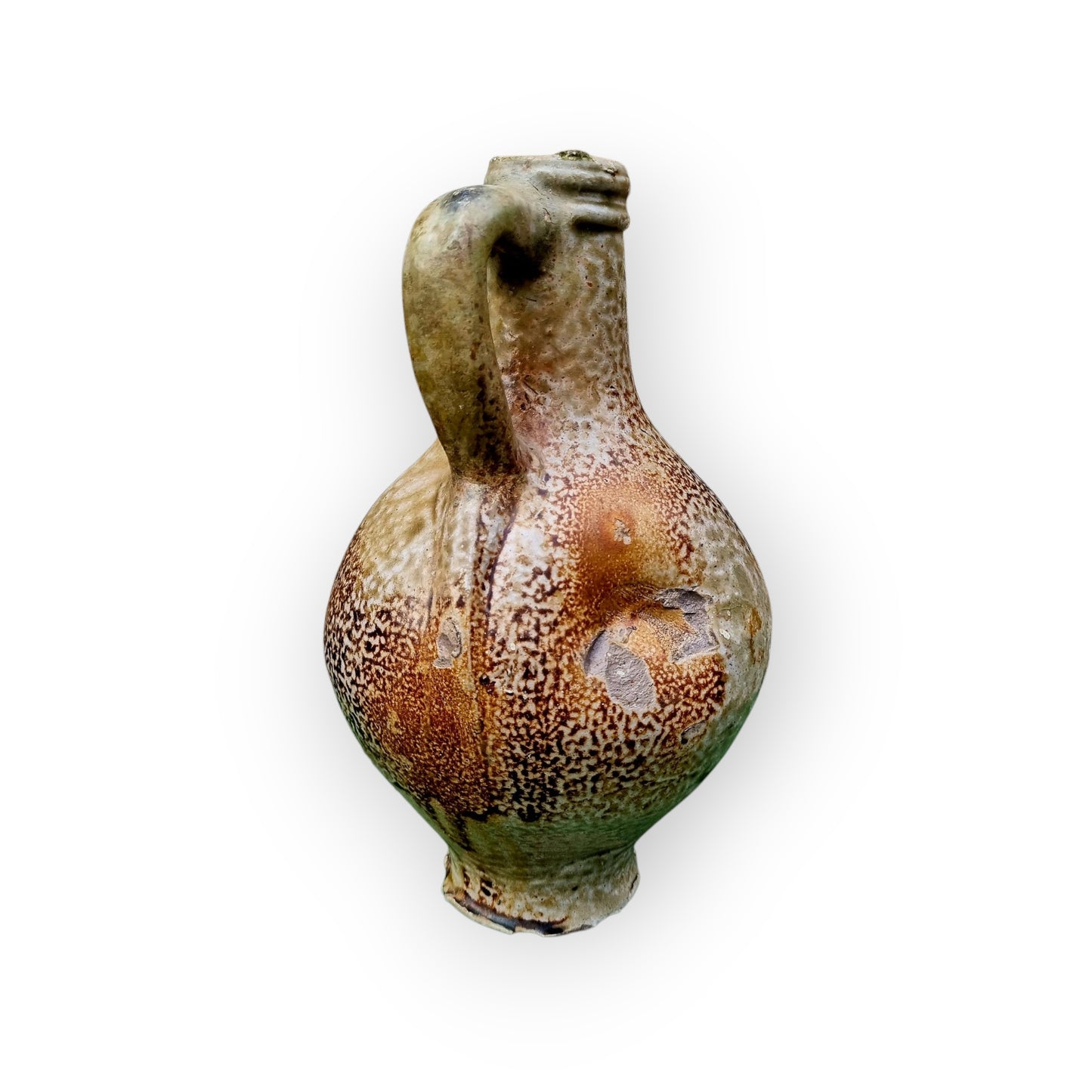 17th-Century German Antique Stoneware Bellarmine Jug or Bartmannkrug, circa 1620-1675, Ex-Bellarmine Museum, Norfolk