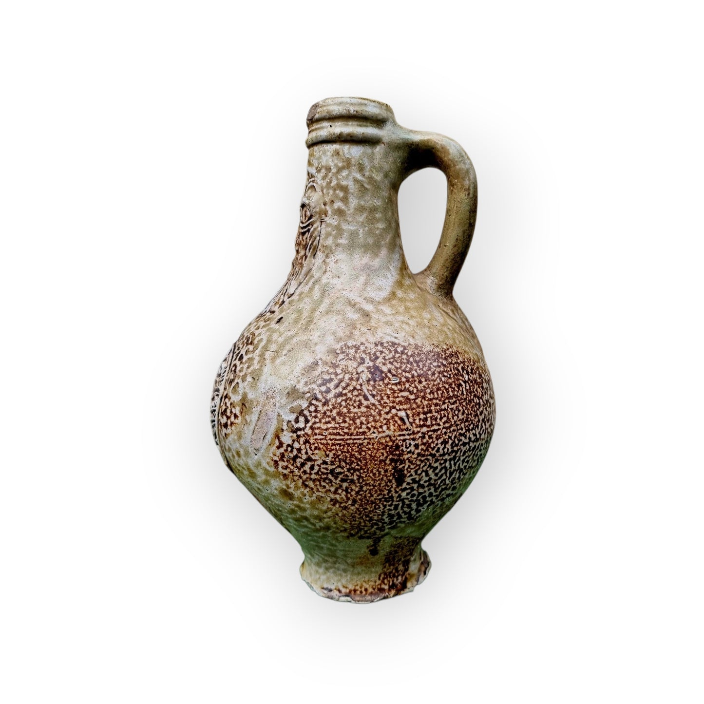 17th-Century German Antique Stoneware Bellarmine Jug or Bartmannkrug, circa 1620-1675, Ex-Bellarmine Museum, Norfolk