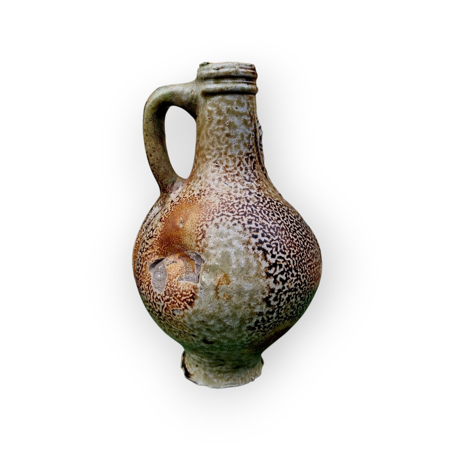 17th-Century German Antique Stoneware Bellarmine Jug or Bartmannkrug, circa 1620-1675, Ex-Bellarmine Museum, Norfolk