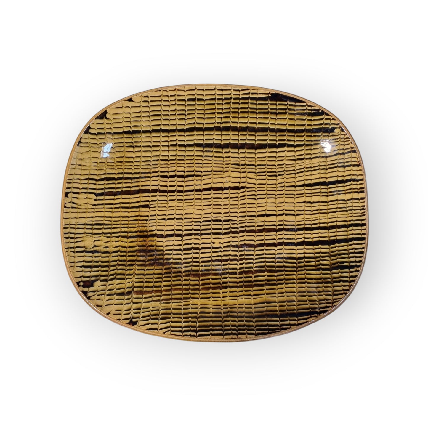 Large, 18th-Century Style, Slipware Loaf Dish, Hand-made By The Iconic Coldstone Pottery, circa 1953-1969