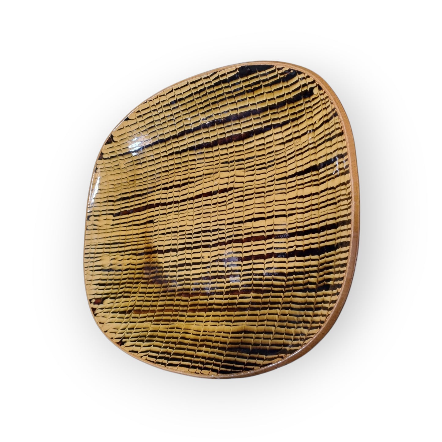 Large, 18th-Century Style, Slipware Loaf Dish, Hand-made By The Iconic Coldstone Pottery, circa 1953-1969