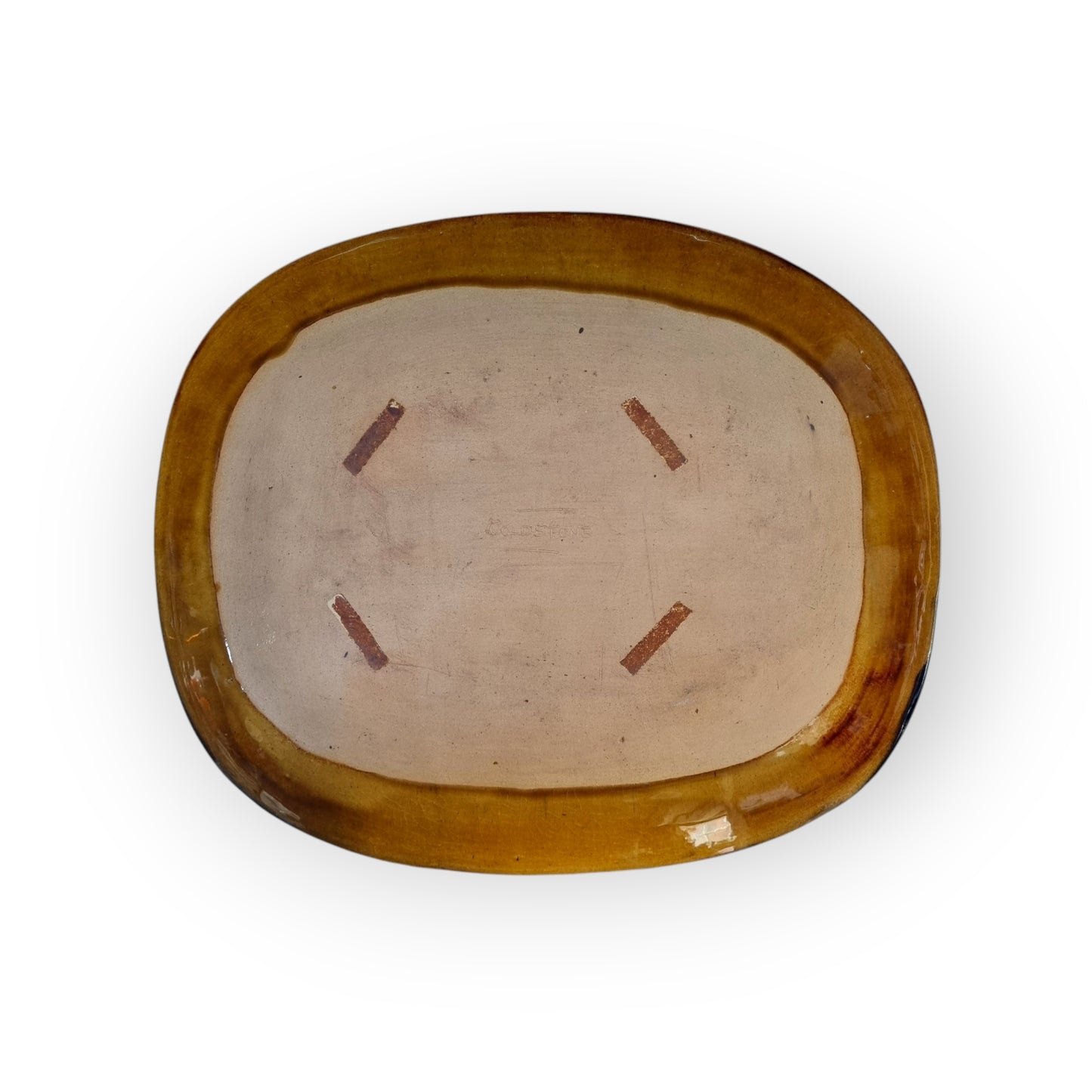 Large, 18th-Century Style, Slipware Loaf Dish, Hand-made By The Iconic Coldstone Pottery, circa 1953-1969
