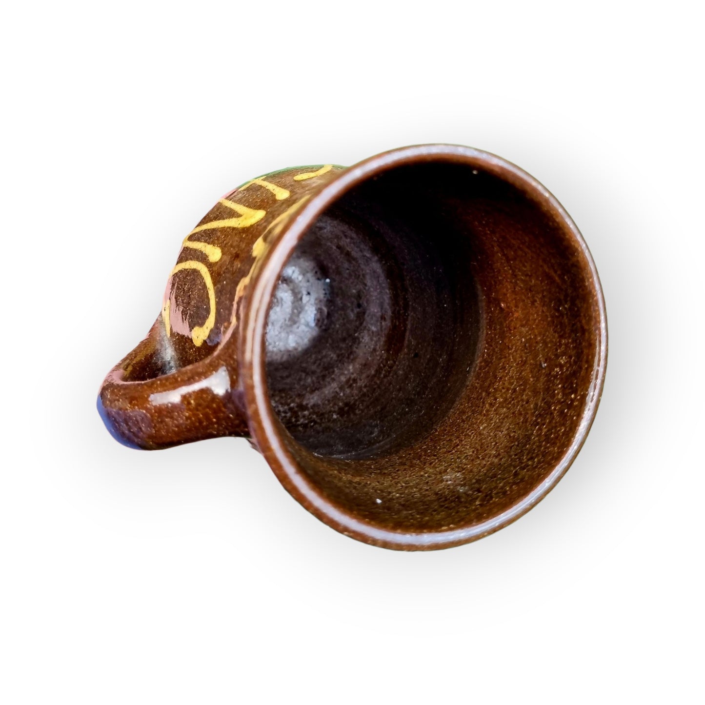 18th-Century Style Antique Slipware-Decorated Earthenware Tankard / Drinking Vessel, Attributed To The Dicker Pottery Of Sussex