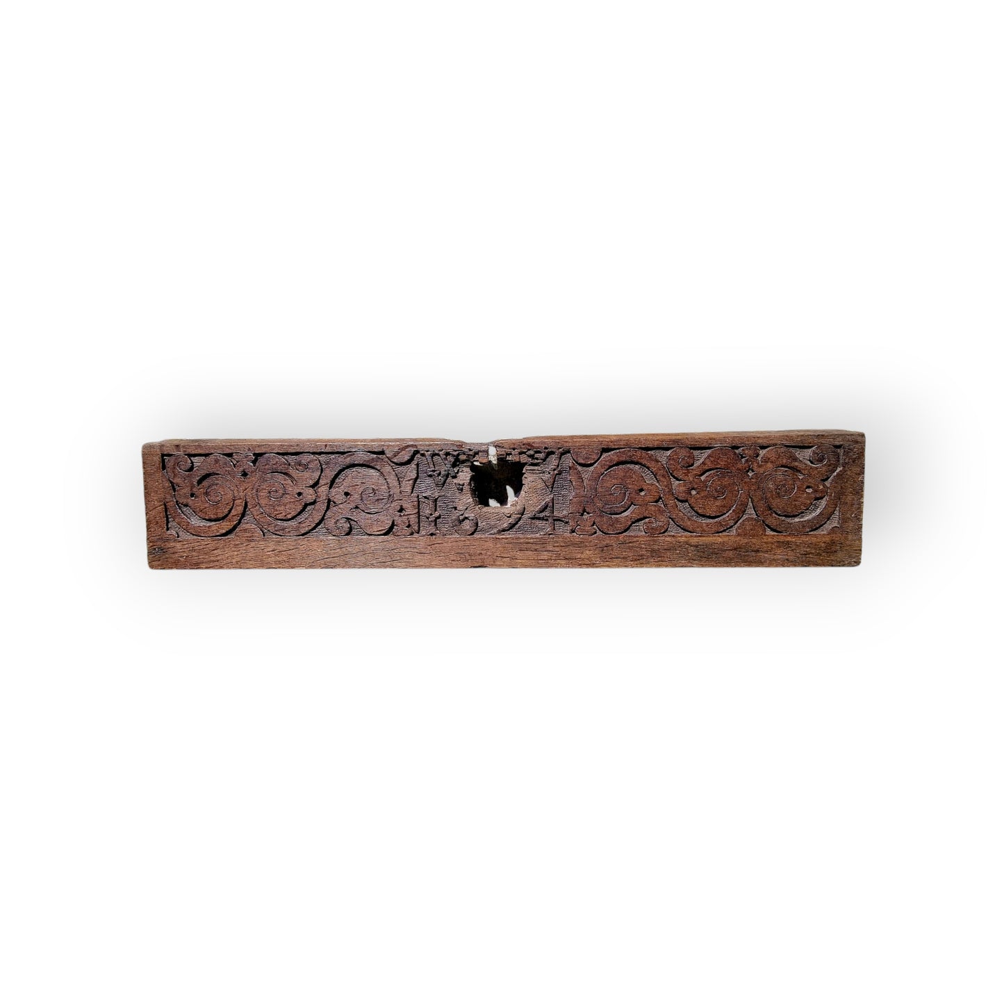 Late 17th Century English Antique Carved Oak Panel, Dated "1694"