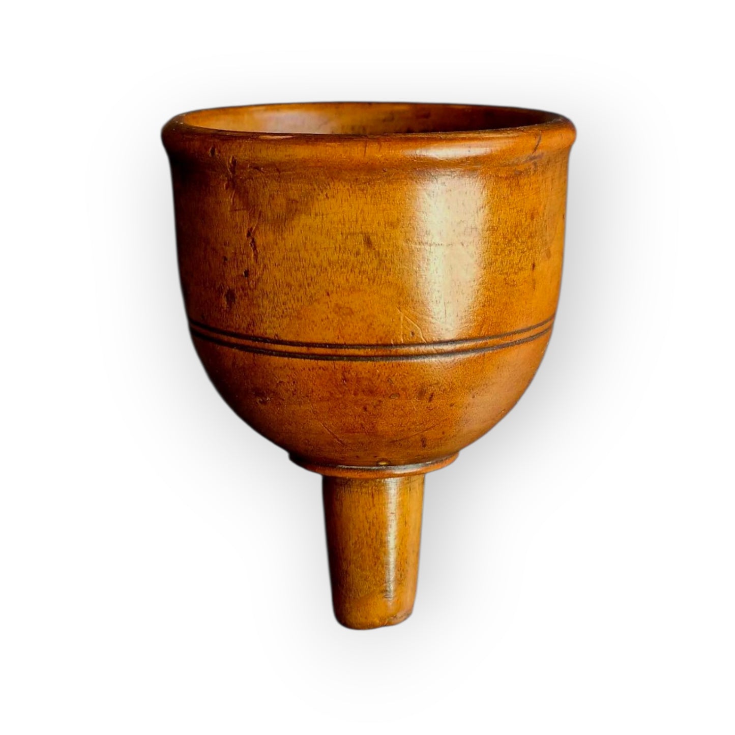 A Small 18th Century English Antique Treen Wine Funnel