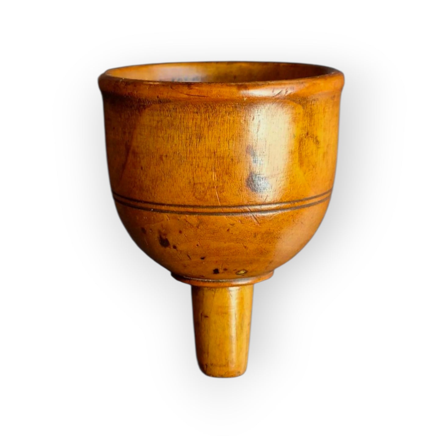 A Small 18th Century English Antique Treen Wine Funnel