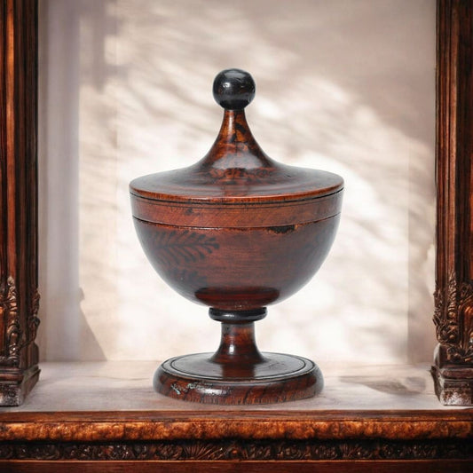 A Modest-Sized Late 18th-Century George III Period English Antique Treen Urn