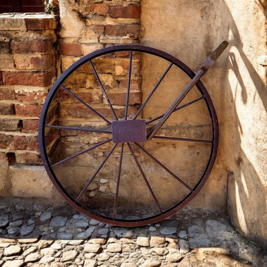 A Rare Late 18th Century / Early 19th Century George III Period English Antique "Way-Wiser" / Odometer / Surveyor's Wheel / Perambulator