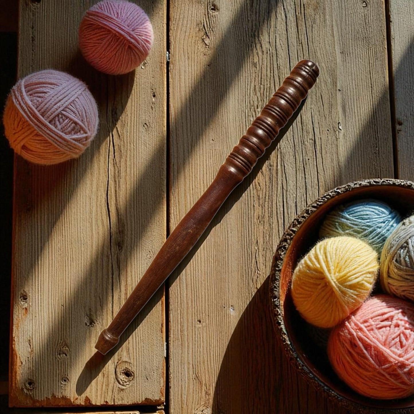 19th Century English Antique Treen Knitting Sheath
