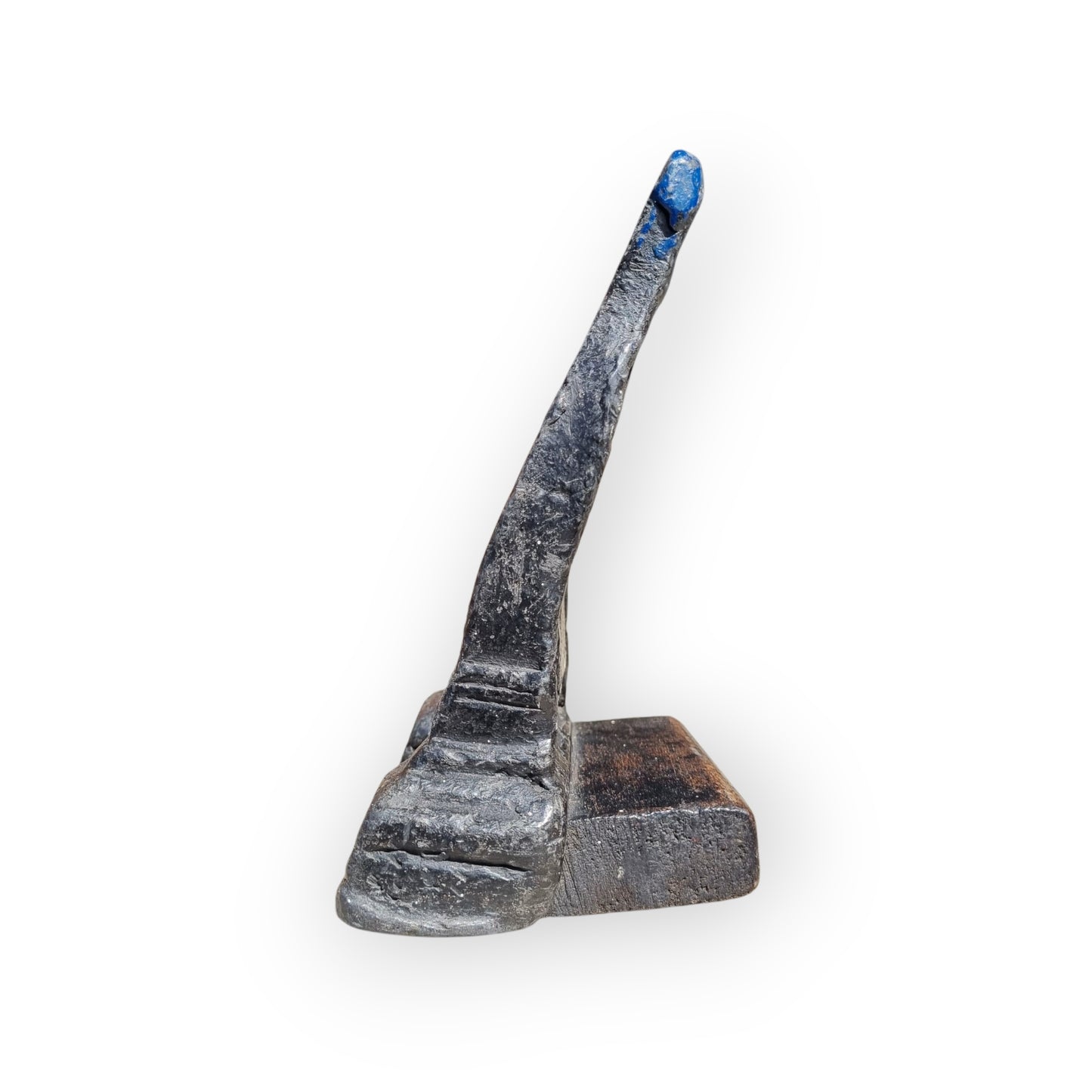 A Primitive Mid-19th-Century English Antique Gothic Revival Pocket Watch Stand Cast From Lead