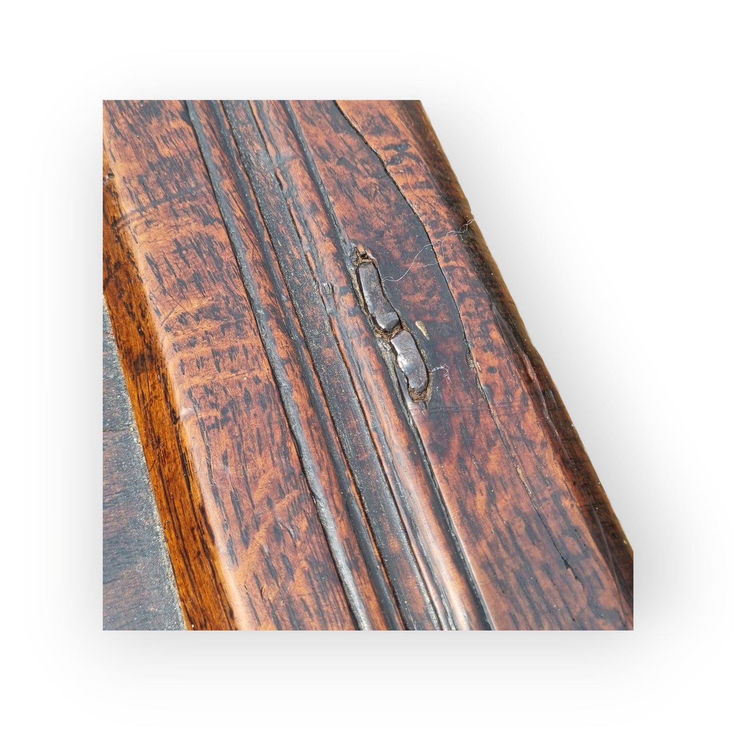Late 17th-Century English Antique Joined Oak Coffer / Chest