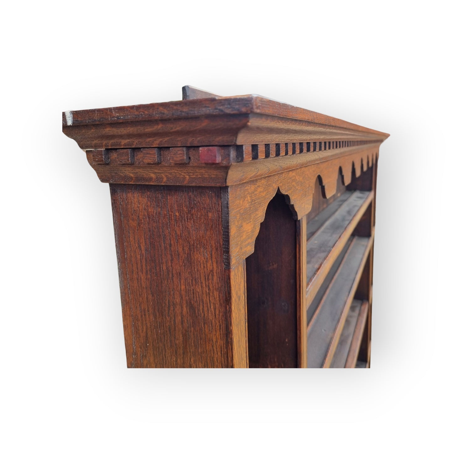 A Generously Proportioned 18th-Century & Later English Antique Oak Delft Rack / Plate Rack