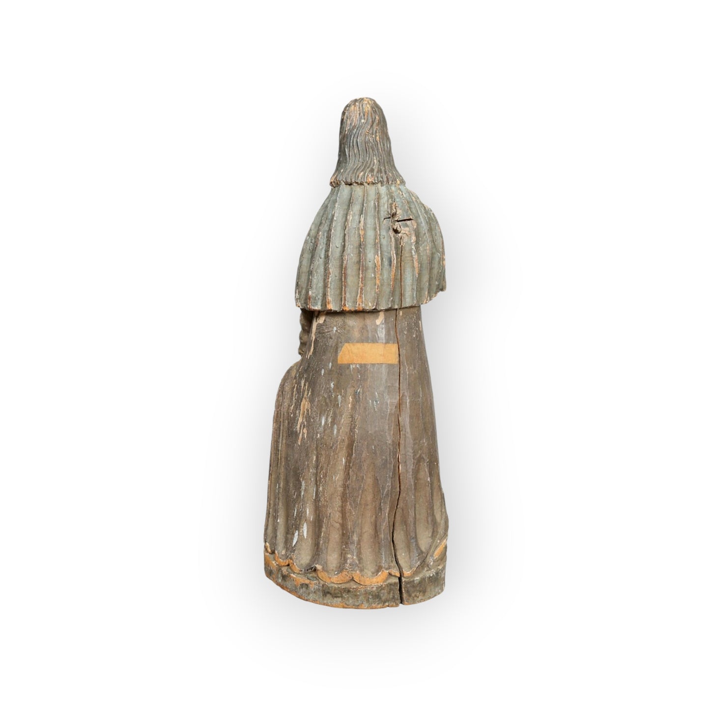Early 18th-Century Spanish Colonial Antique Santos Sculpture Of Saint Roche In Original Paint