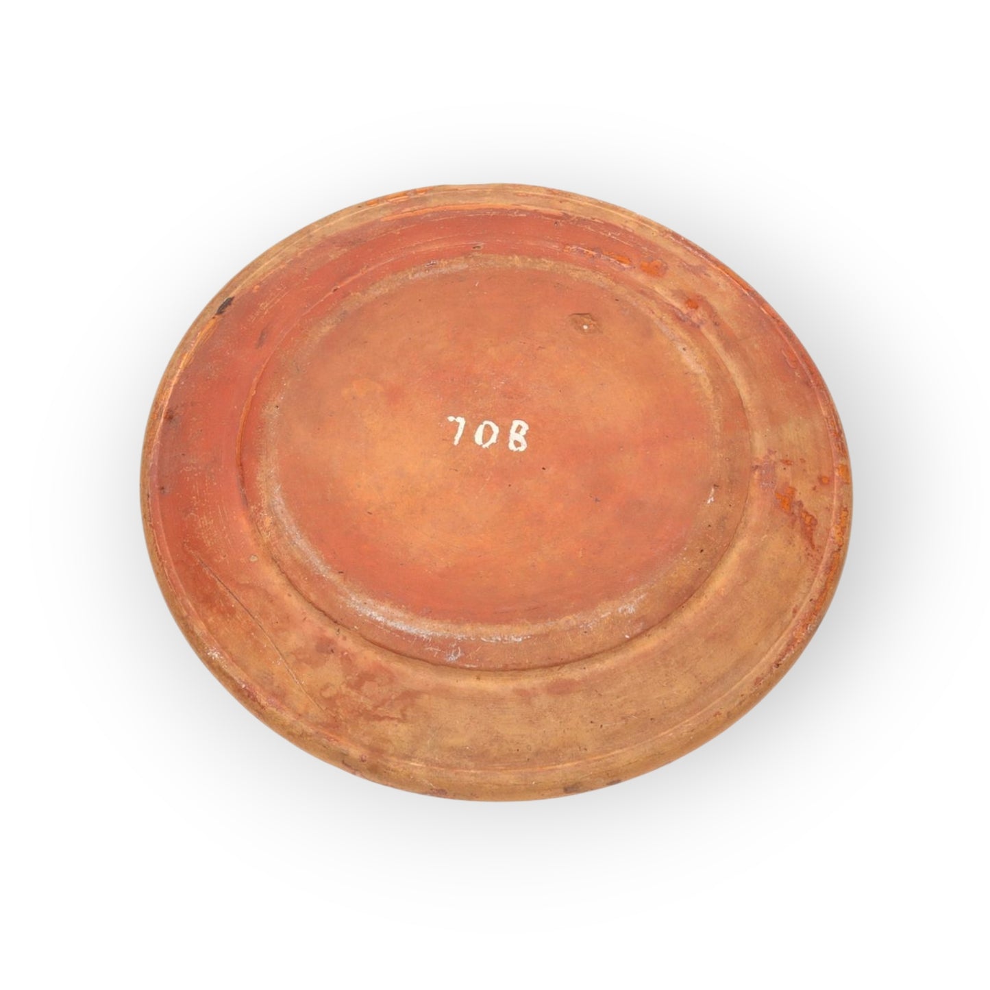 Mid 19th-Century Antique Slipware Dish / Charger, Dated "1851"