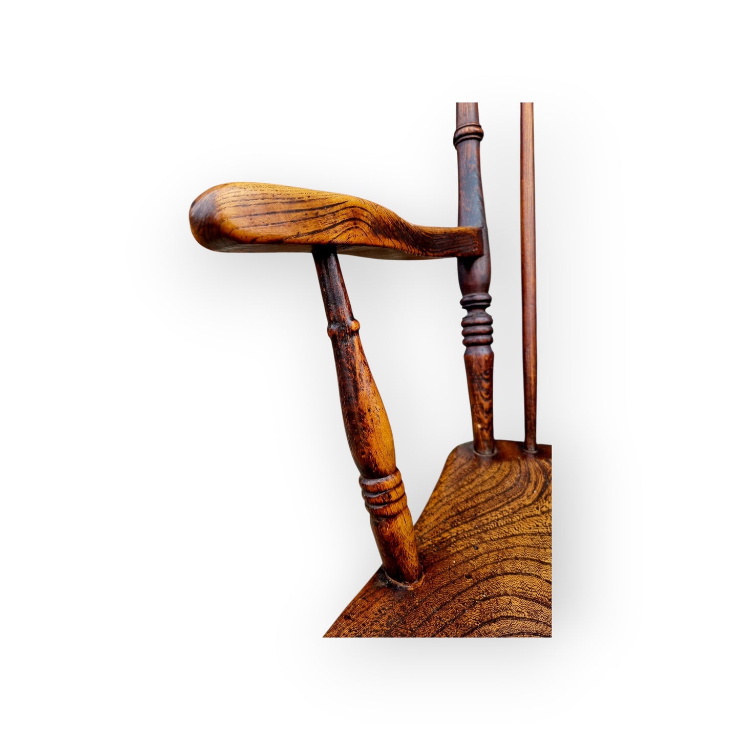 Mid 19th-Century English Antique Windsor Armchair - Ideal For The Fireside Or Kitchen