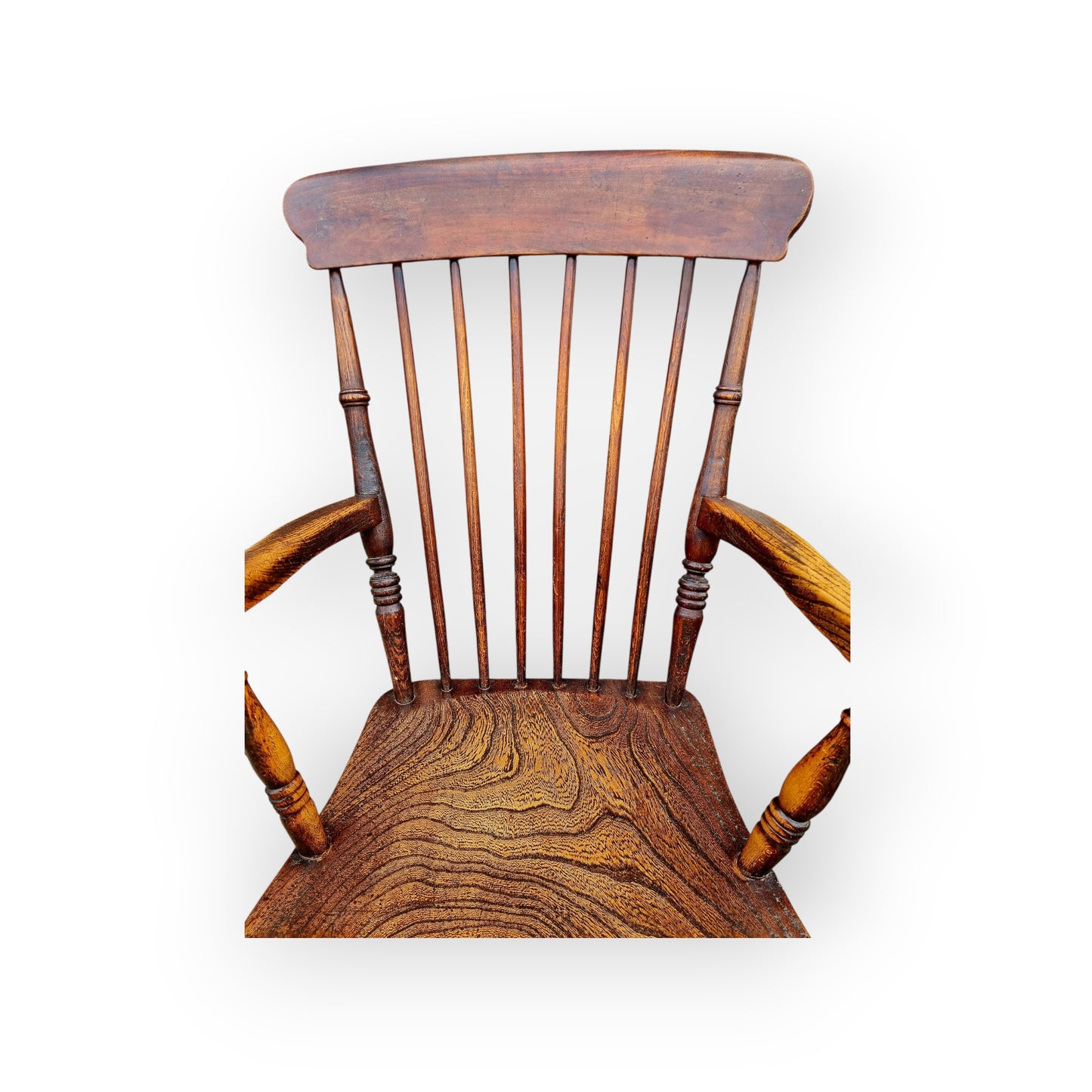 Mid 19th-Century English Antique Windsor Armchair - Ideal For The Fireside Or Kitchen