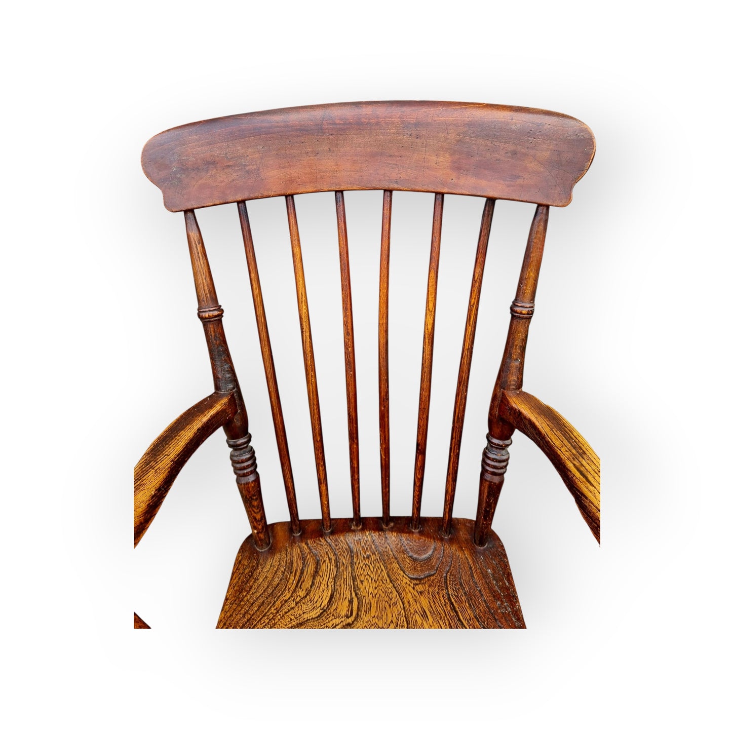 Mid 19th-Century English Antique Windsor Armchair - Ideal For The Fireside Or Kitchen