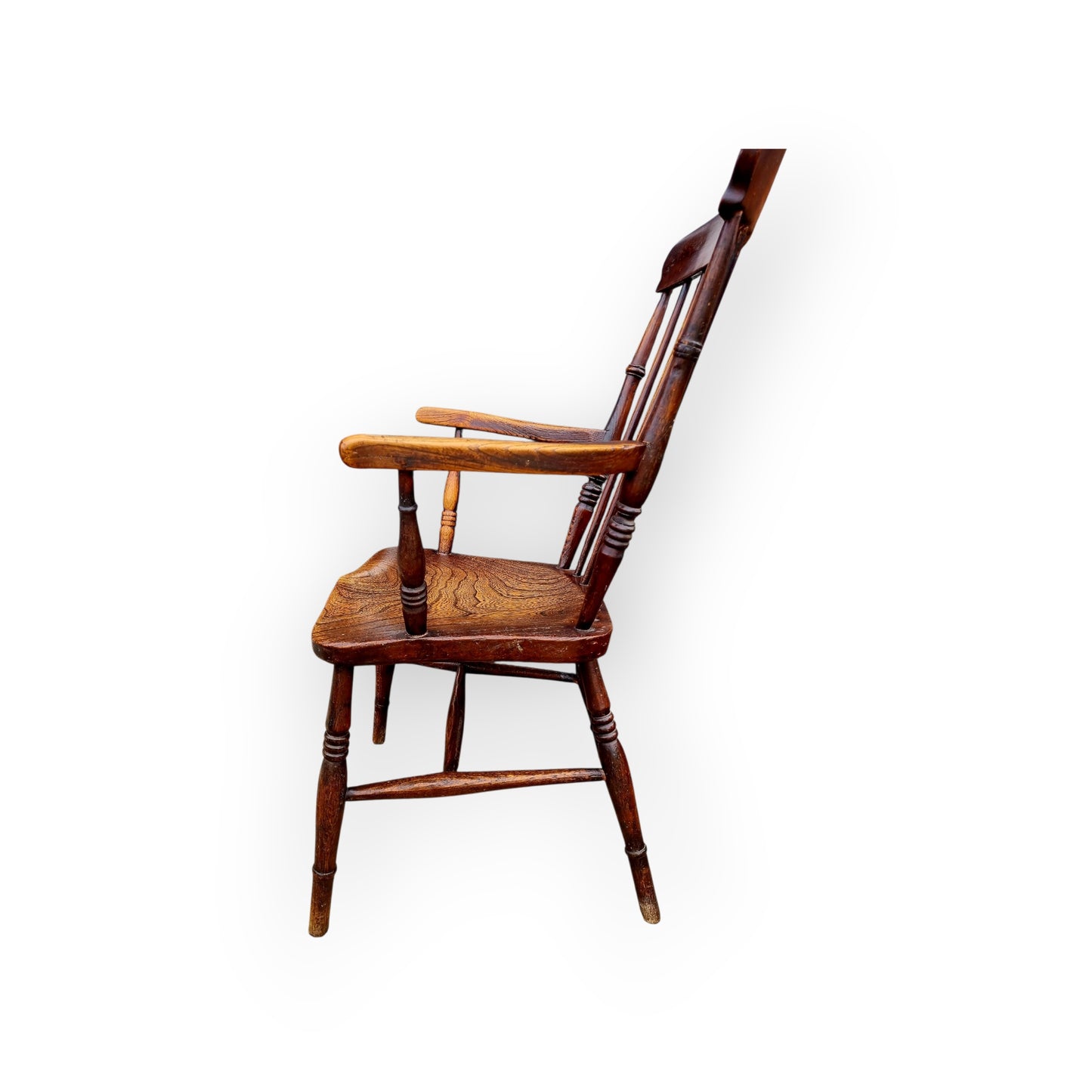 Mid 19th-Century English Antique Windsor Armchair - Ideal For The Fireside Or Kitchen