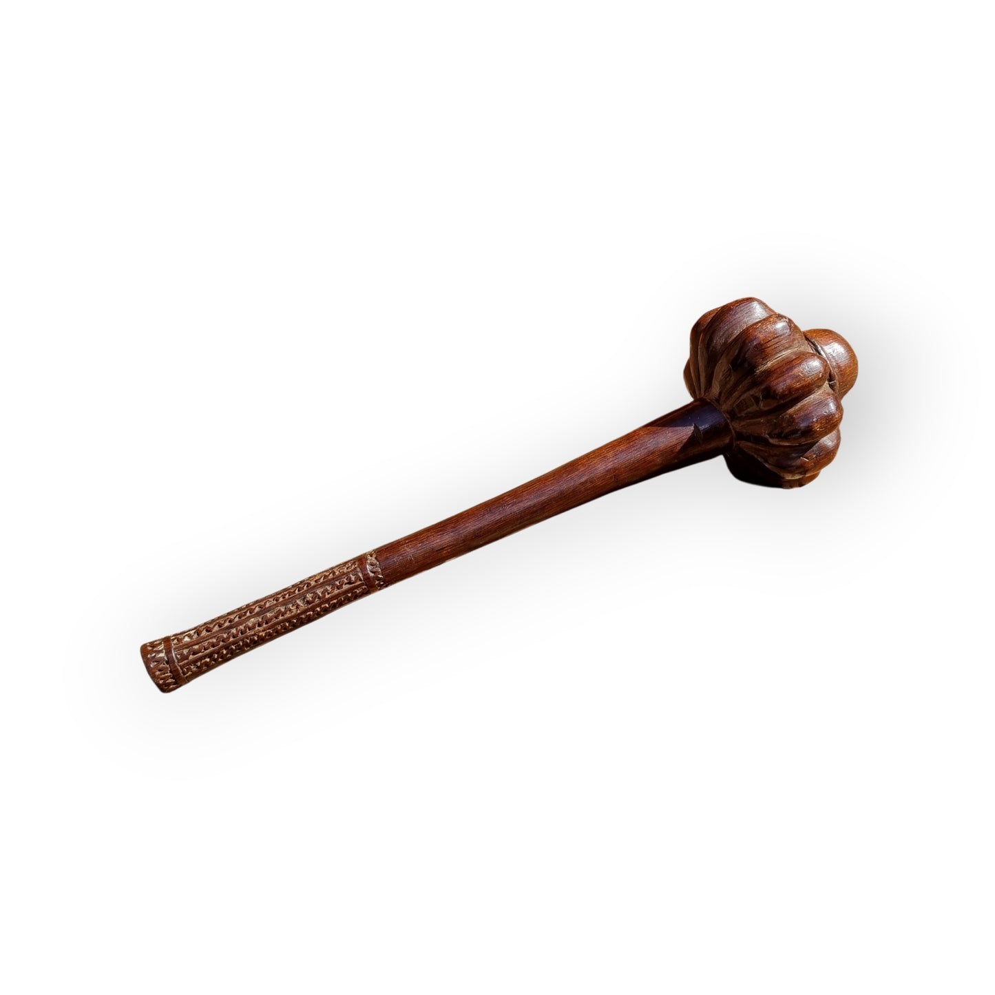 Early 19th-Century Ethnographic Antique Treen War Club - A Fijian "Ula Tavatava" - Complete With A "Death Notch"