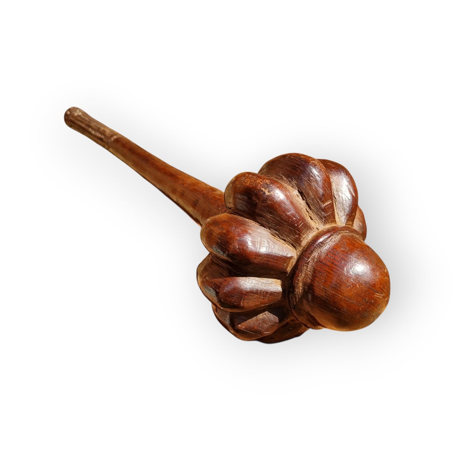 Early 19th-Century Ethnographic Antique Treen War Club - A Fijian "Ula Tavatava" - Complete With A "Death Notch"