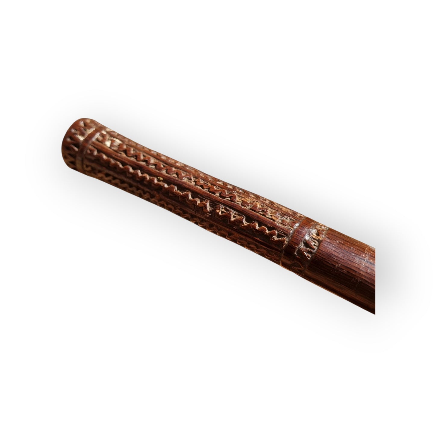 Early 19th-Century Ethnographic Antique Treen War Club - A Fijian "Ula Tavatava" - Complete With A "Death Notch"