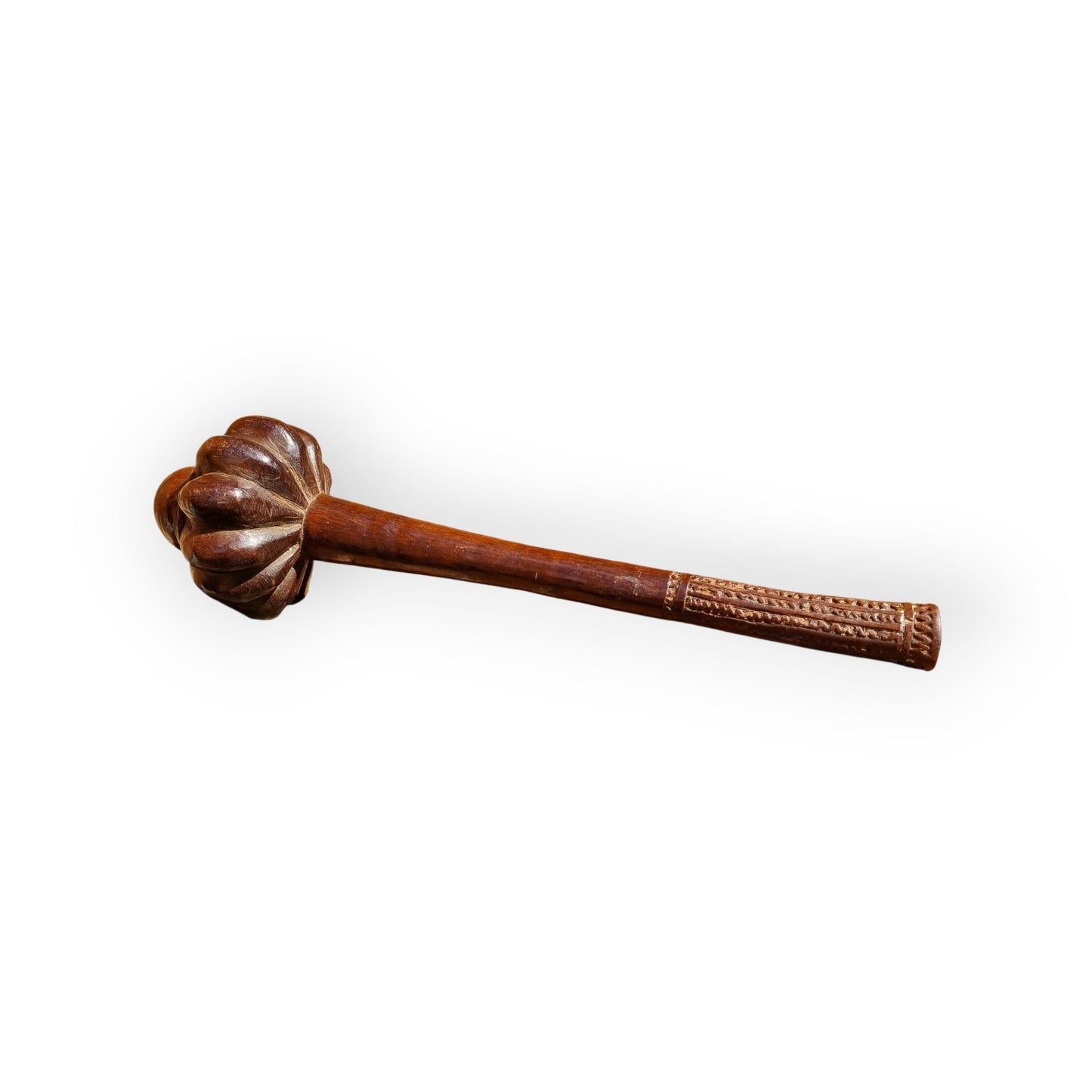 Early 19th-Century Ethnographic Antique Treen War Club - A Fijian "Ula Tavatava" - Complete With A "Death Notch"