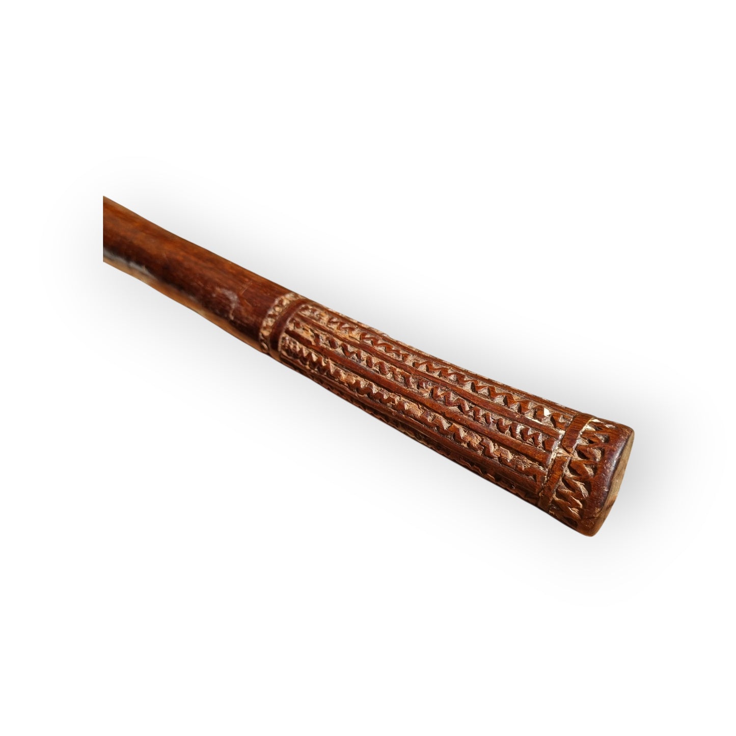 Early 19th-Century Ethnographic Antique Treen War Club - A Fijian "Ula Tavatava" - Complete With A "Death Notch"