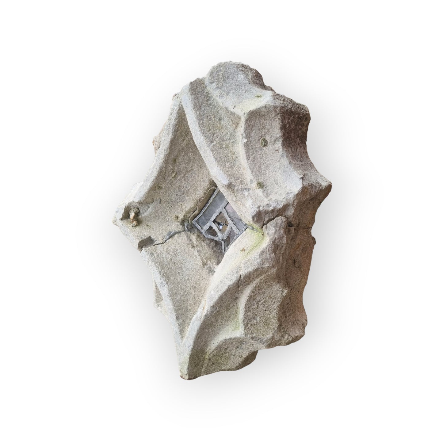 15th-Century English Gothic Antique Carved Stone Window Fragment With Provenance 2 Of 2