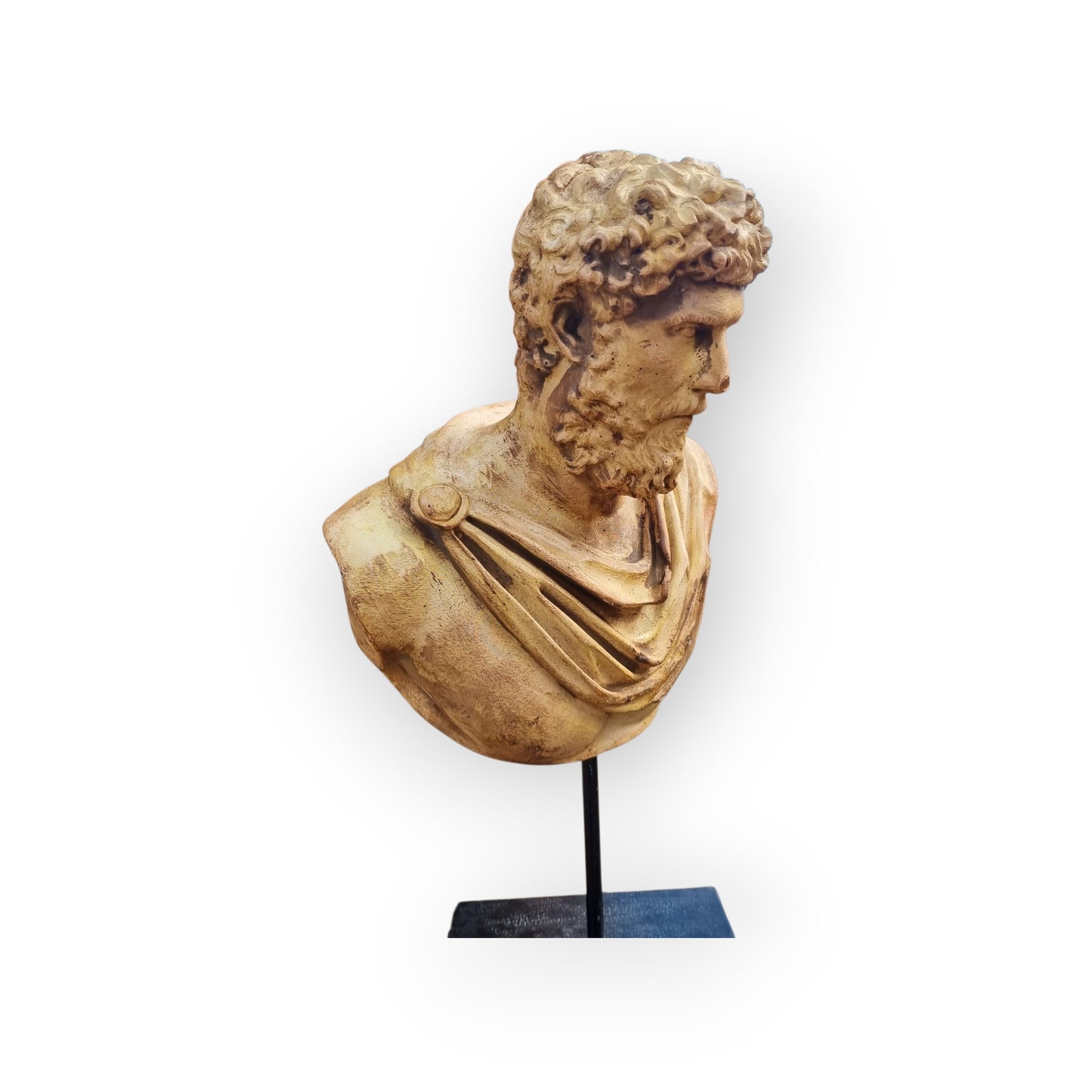 18th Century Style, 19th Century-Made, Italian Antique / Roman "Grand Tour" Plaster Bust, Possibly Lucius Verus
