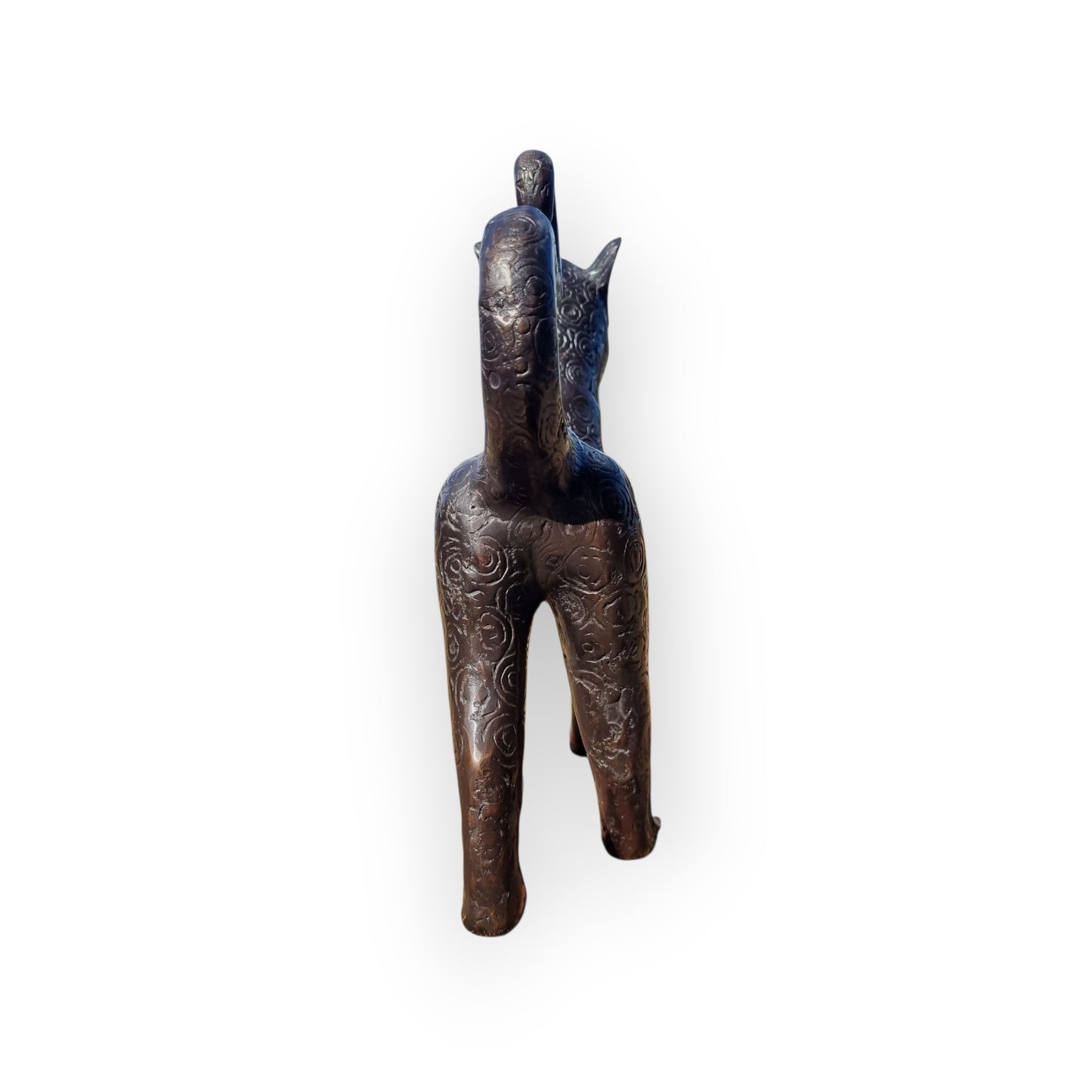 16th Century Style Decorative Antique Benin Bronze Sculpture In The Form Of A Leopard