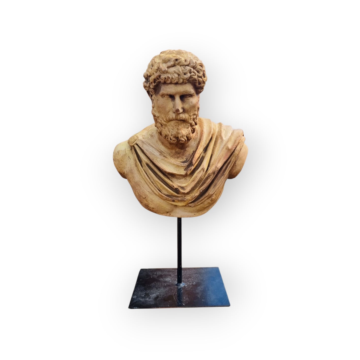 18th Century Style, 19th Century-Made, Italian Antique / Roman "Grand Tour" Plaster Bust, Possibly Lucius Verus