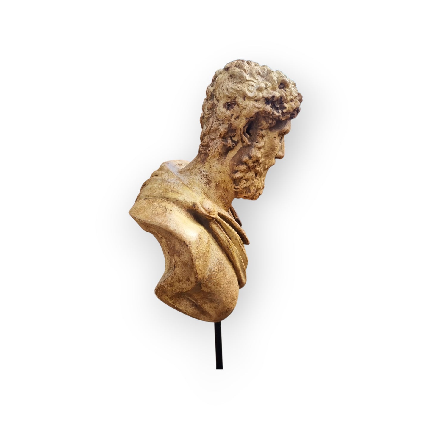 18th Century Style, 19th Century-Made, Italian Antique / Roman "Grand Tour" Plaster Bust, Possibly Lucius Verus