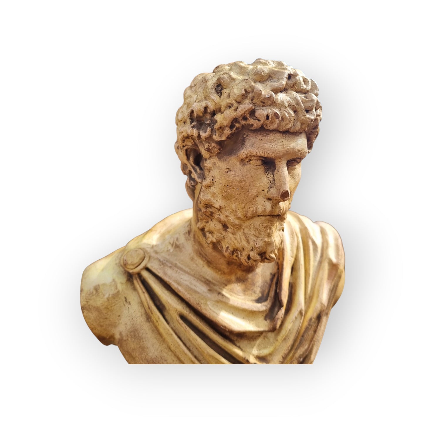 18th Century Style, 19th Century-Made, Italian Antique / Roman "Grand Tour" Plaster Bust, Possibly Lucius Verus