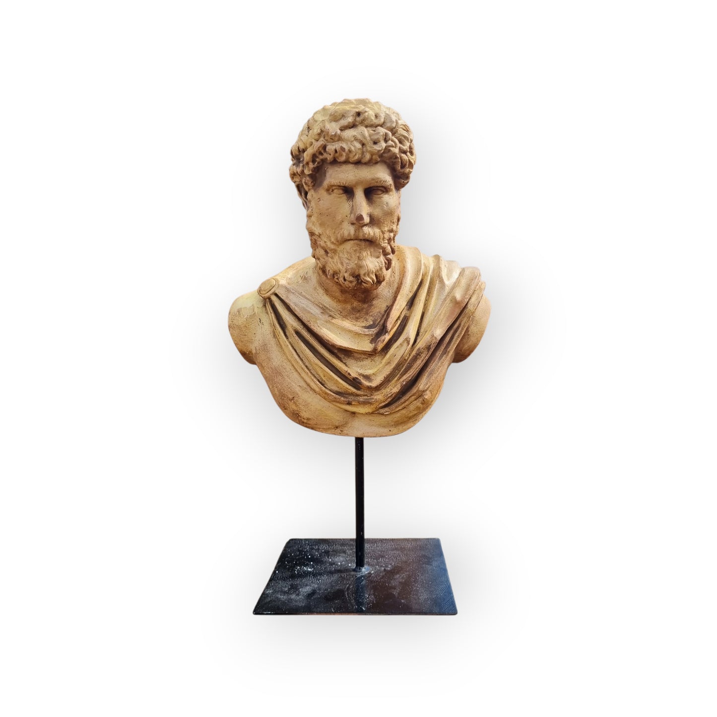 18th Century Style, 19th Century-Made, Italian Antique / Roman "Grand Tour" Plaster Bust, Possibly Lucius Verus