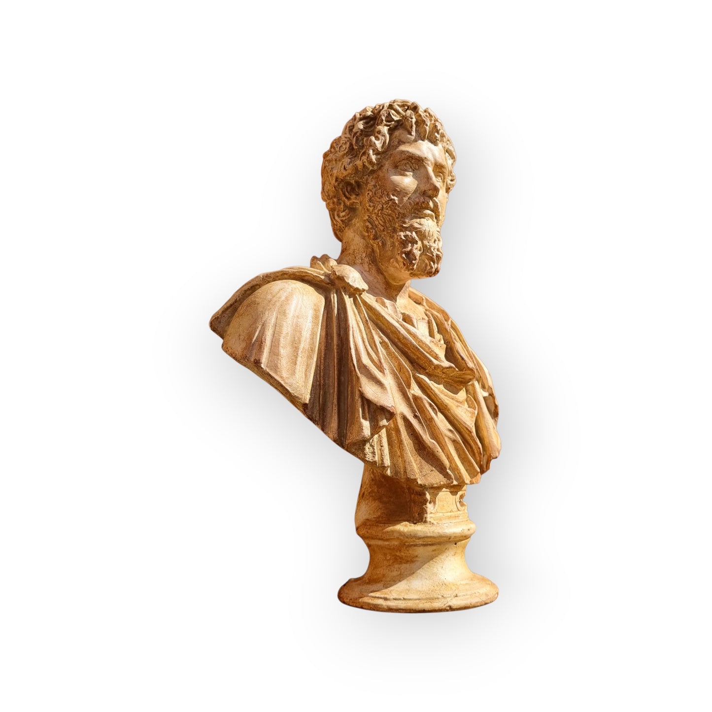 18th Century Style, 19th Century-Made, Italian Antique / Roman "Grand Tour" Plaster Bust, Possibly Antoninus Pius