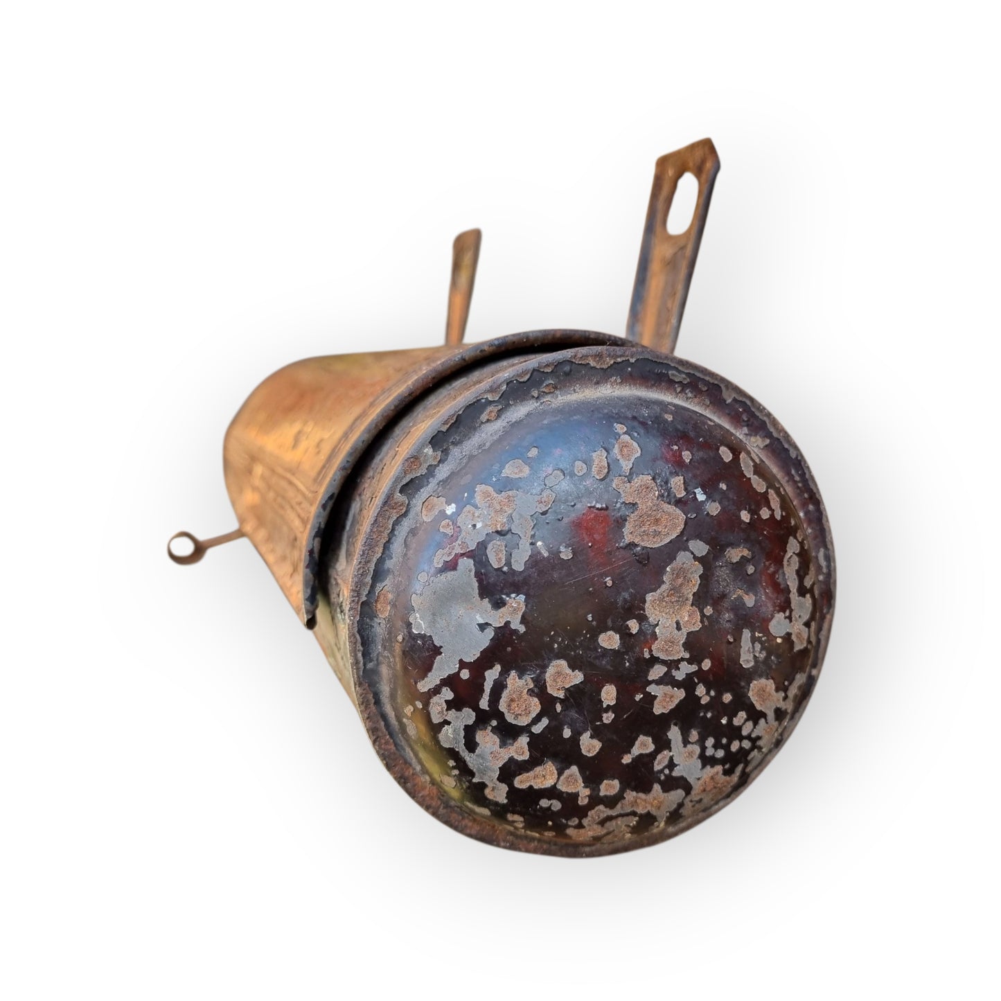 19th Century English Antique Toleware / Tin Candle Box