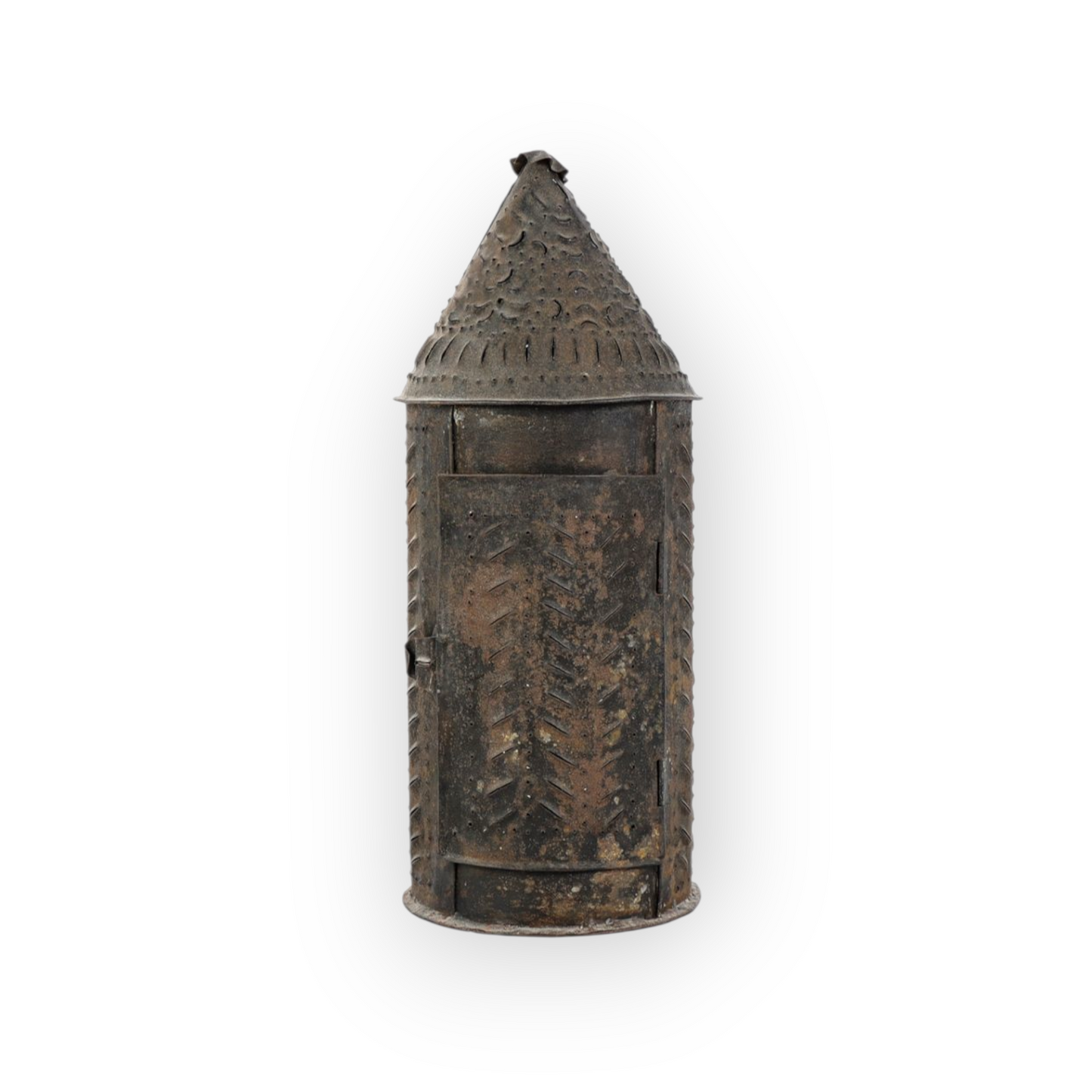 Late 18th Century Antique Toleware Shepherds Candle Lantern