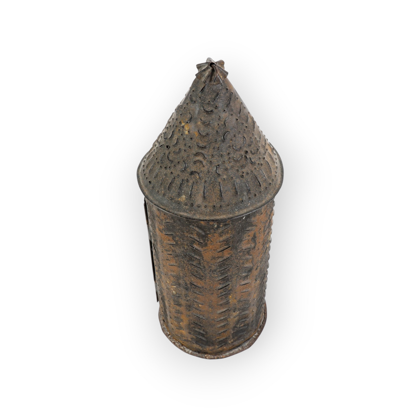 Late 18th Century Antique Toleware Shepherds Candle Lantern