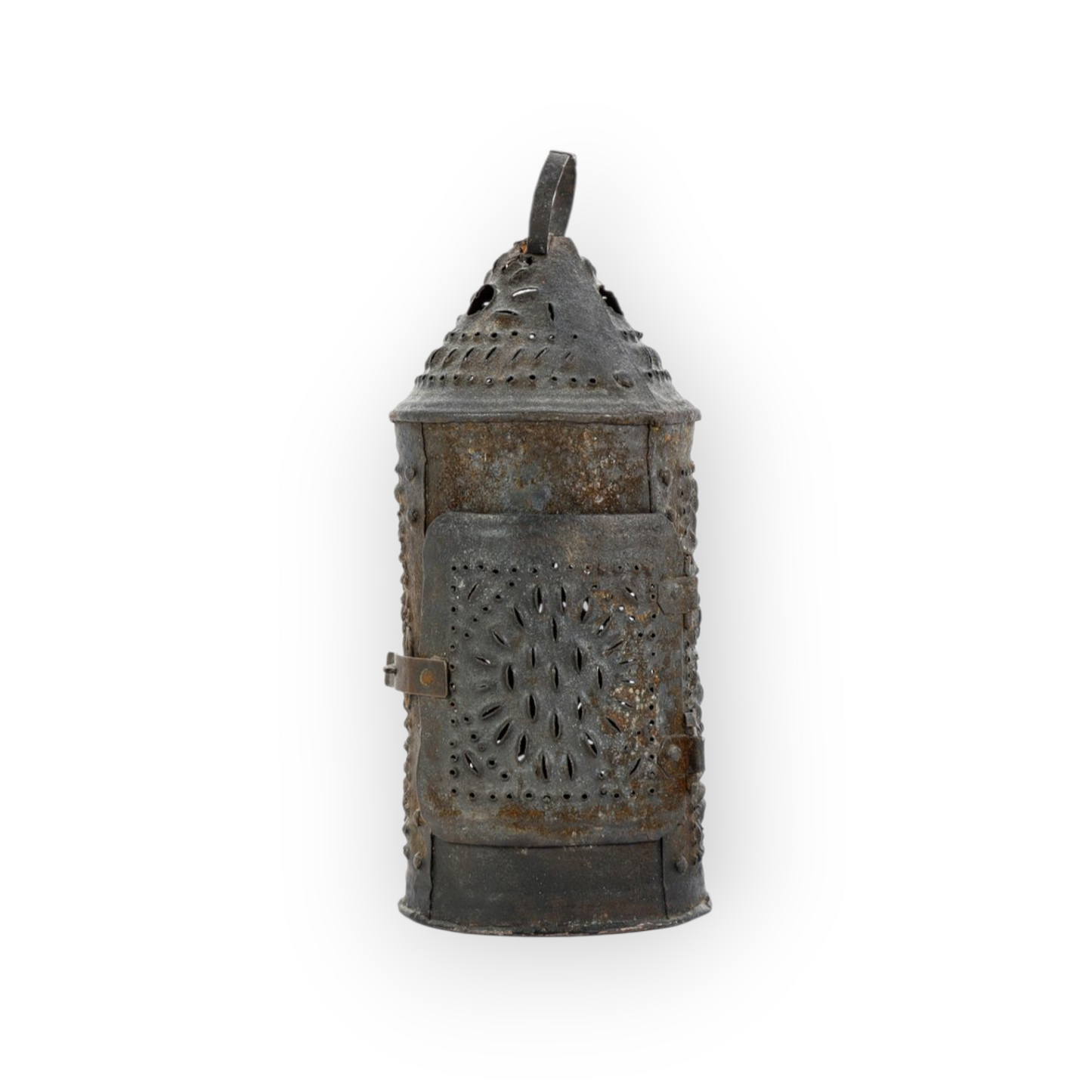 Late 18th Century Antique Toleware Shepherds Candle Lantern