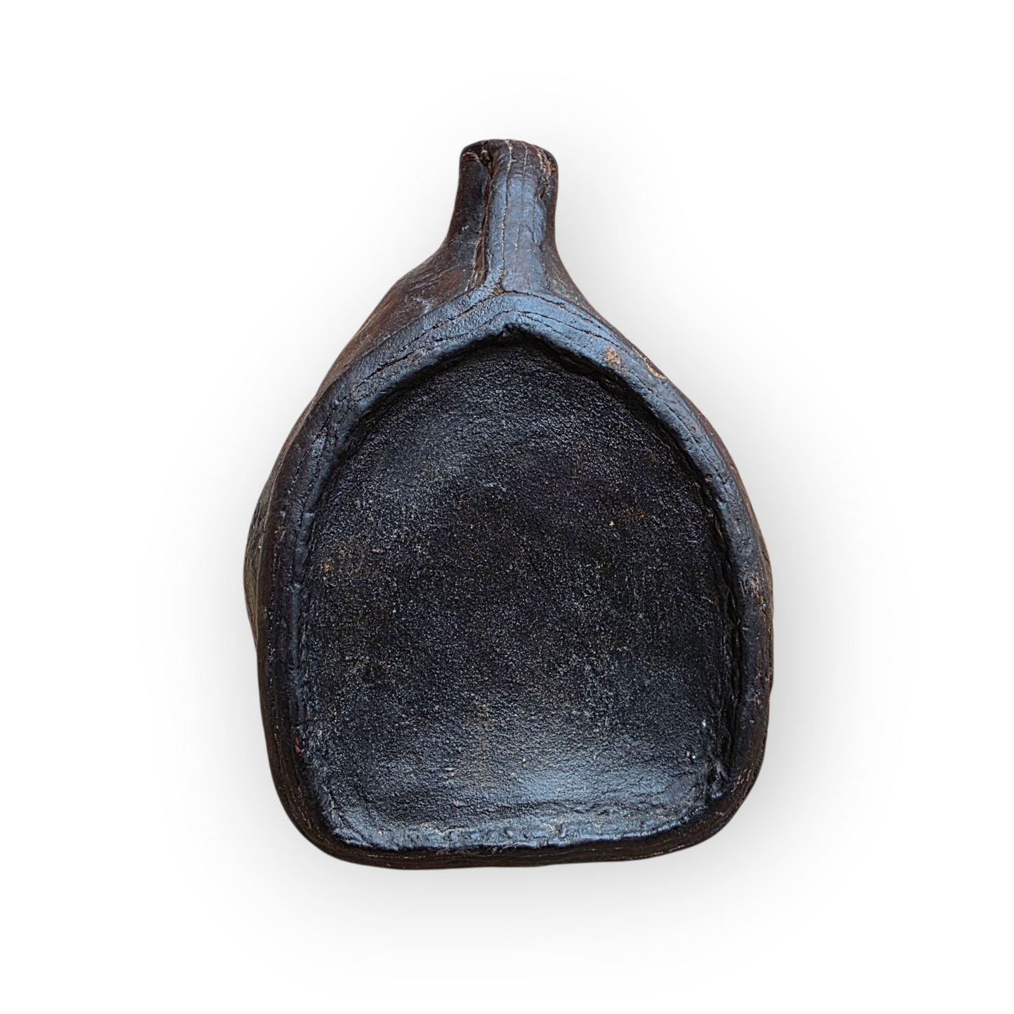 A 17th Century English Antique Leather Costrel