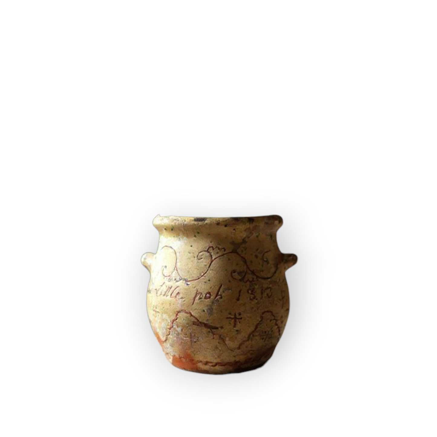 An Early 19th-Century Antique Donyatt Pottery Slipware Pot Dated 1813, Made in Somerset, England - Ex-Sampson & Horne